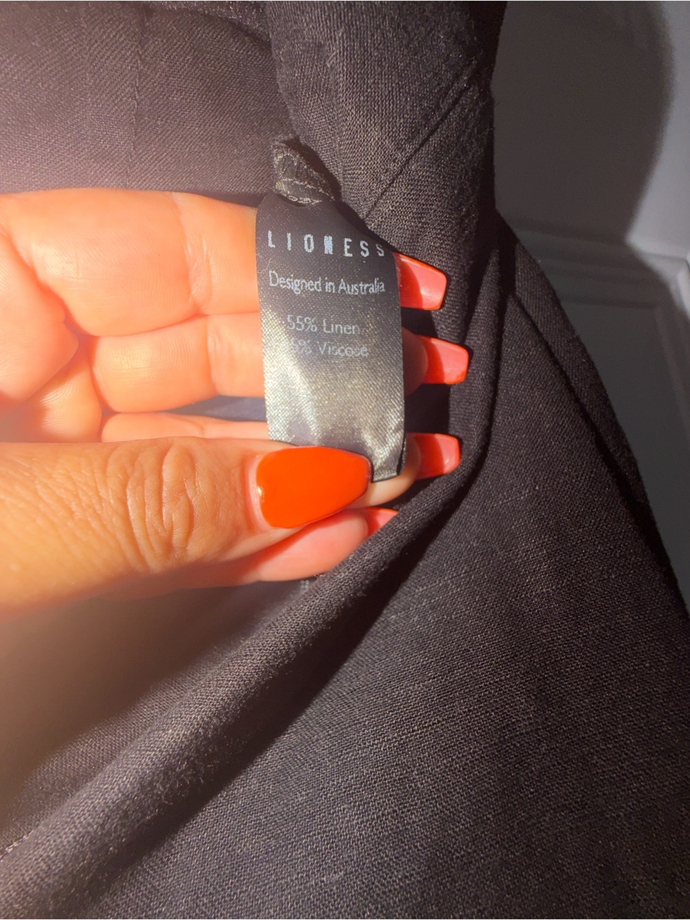 Lioness Black Wide-Leg Trousers - Picture 10 of 10